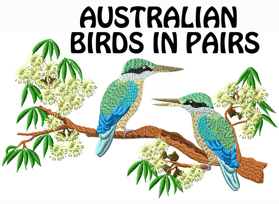 Australain birds in pairs